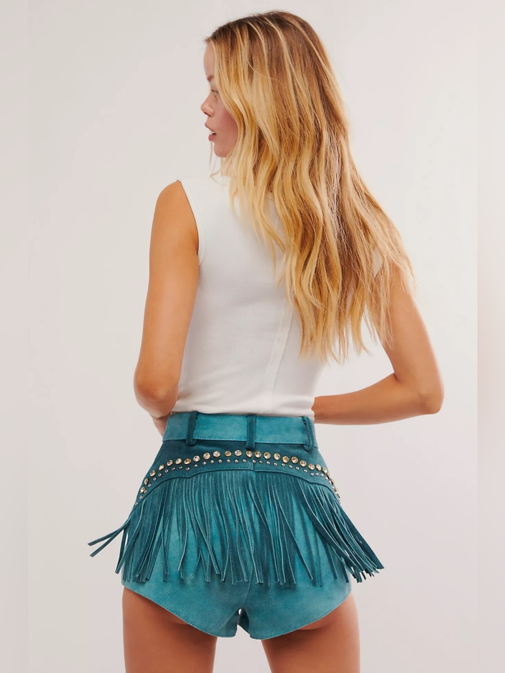 New Understated Leather Wanted Shorts Size Xs - Picture 2 of 10